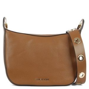 MICHAEL KORS Raven Medium Leather Messenger Bag